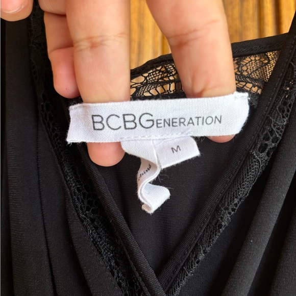 BCBGeneration black lace jumpsuit women’s size medium - Picture 5 of 6